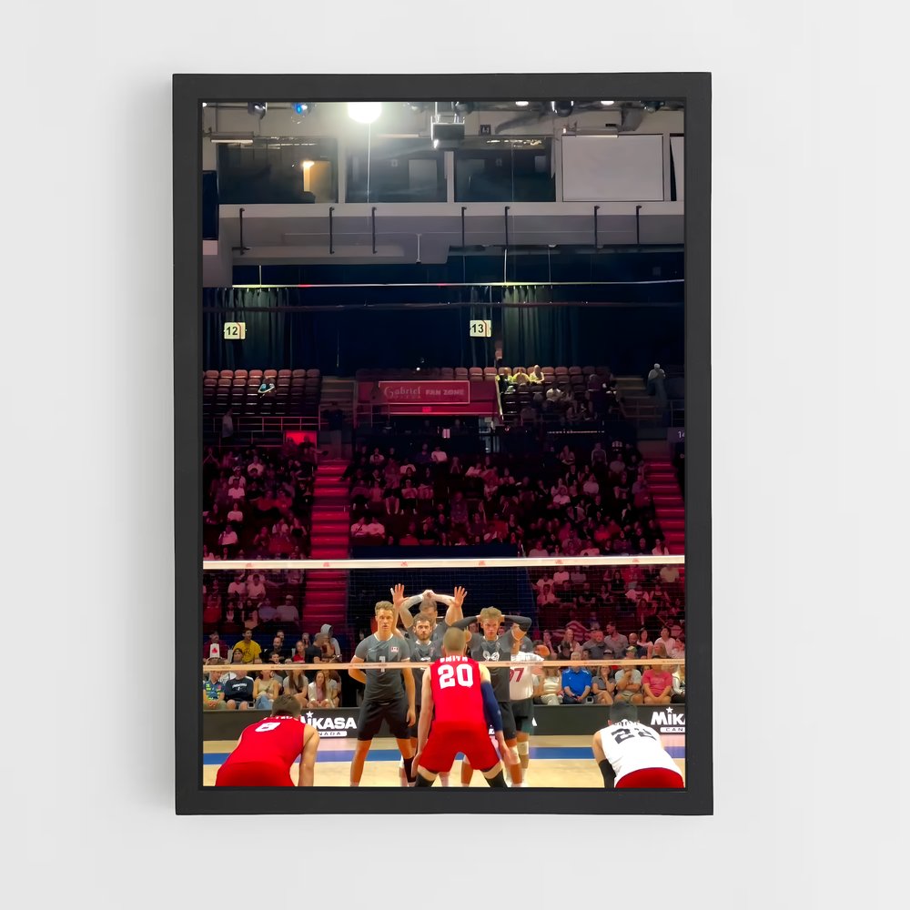Poster Jeu de Volley – affiche Volleyball (vue 2)